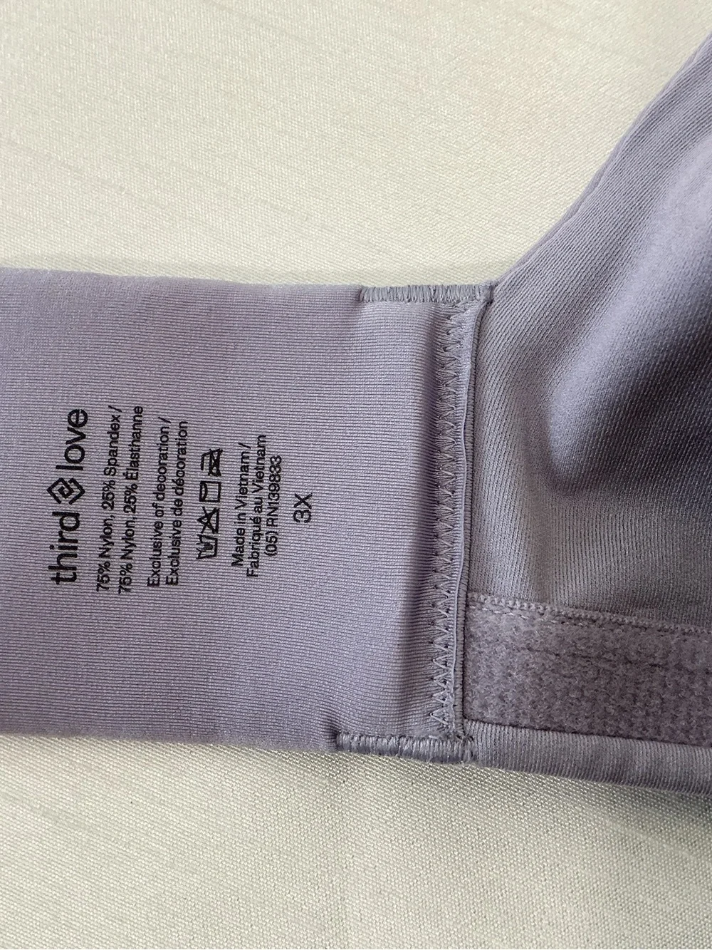 Thirdlove Comfortstretch Smoothing Wireless Bra Size 3X Full Coverage Lilac